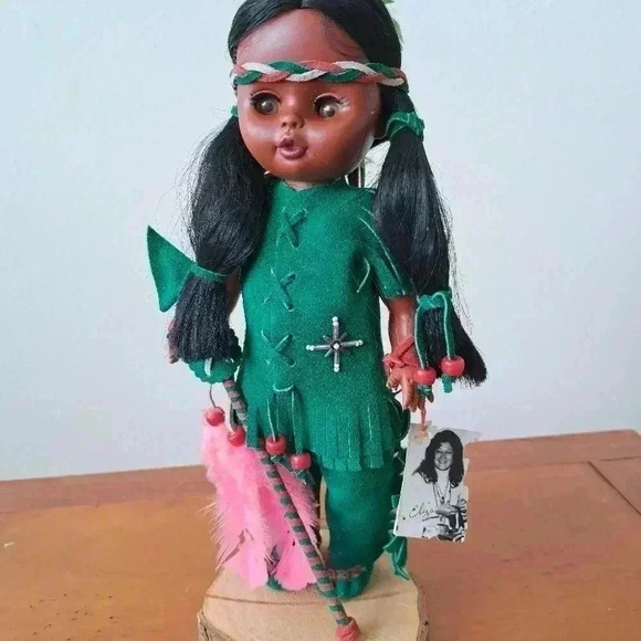 Doll INDIAN BY ELIZA MOHAWK TRIBE VINTAGE - Picture 2 of 6